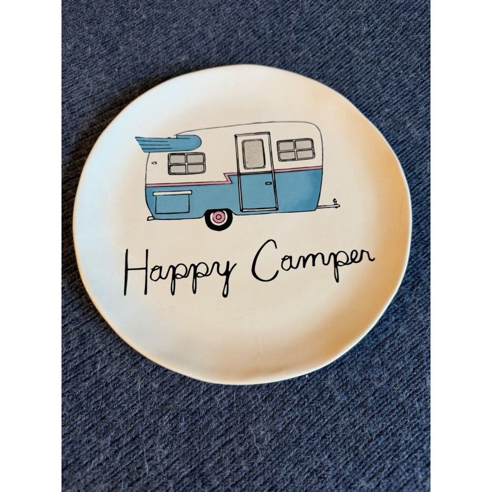 Happy Camper Plate So Cute! Luncheon Salad Plate